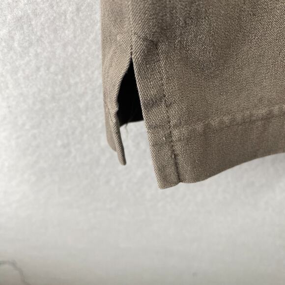 EILEEN FISHER Pants S Stretch Organic Cotton Twill Tapered Ankle Side Zip Gray - Picture 7 of 15